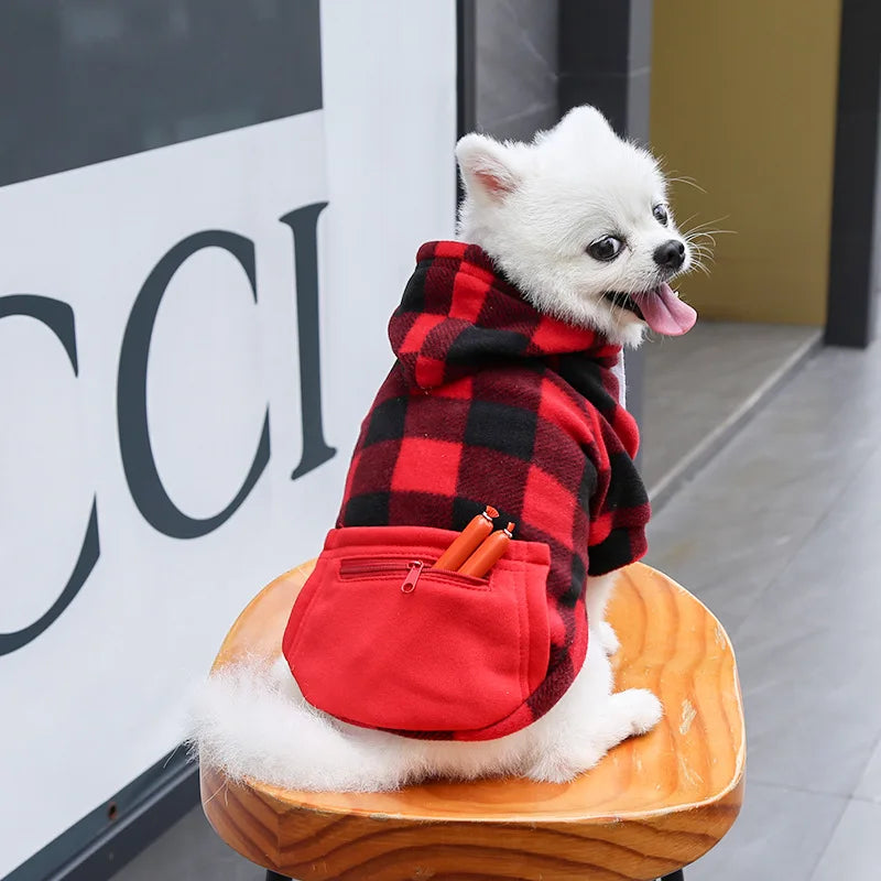 🧣💕 Maglioncino per coccole a quadretti con il tuo cucciolo 🐾