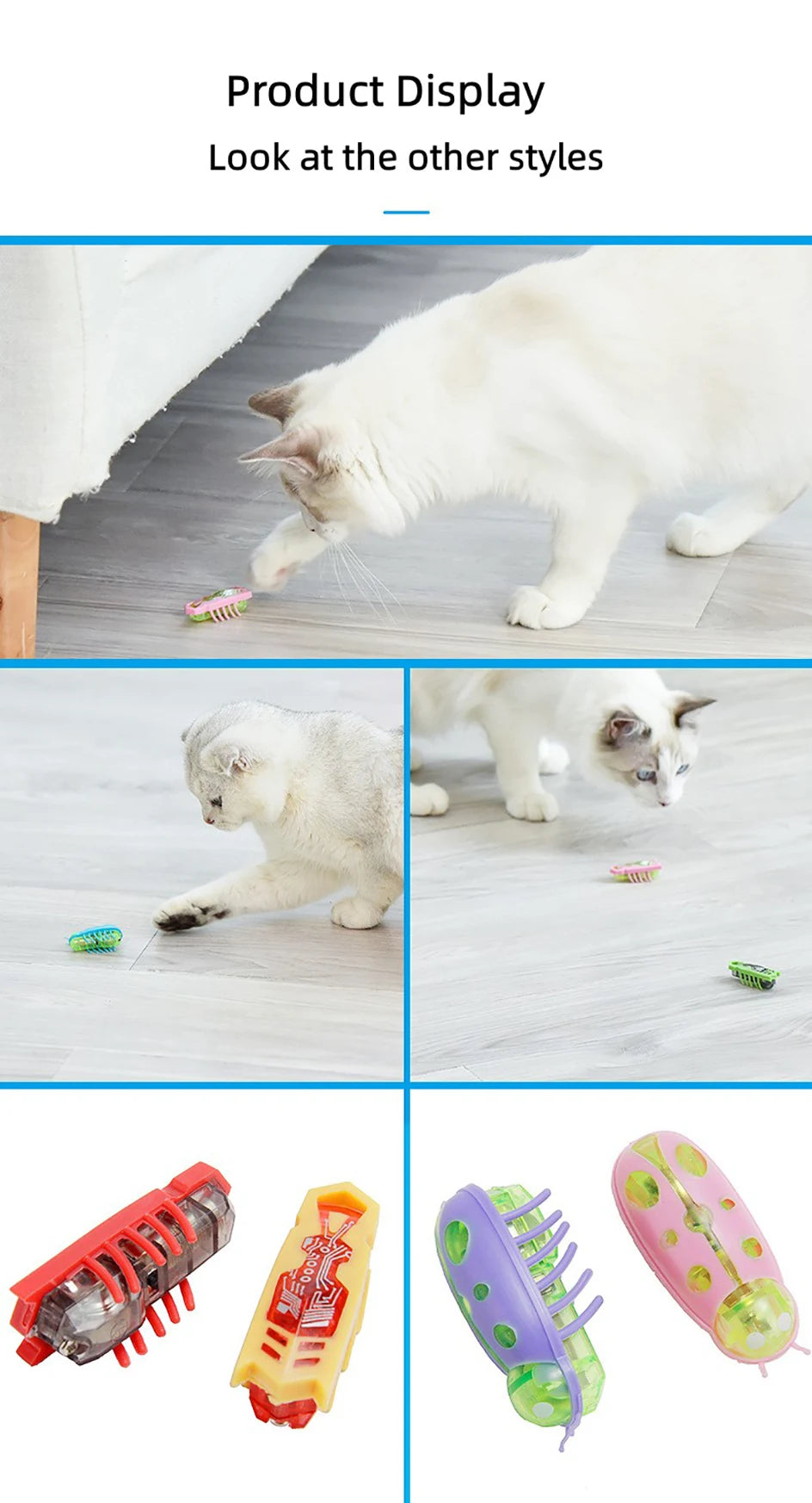 🌟 Gioco elettrico per gattini: la cacciata del Beetle! 🐾